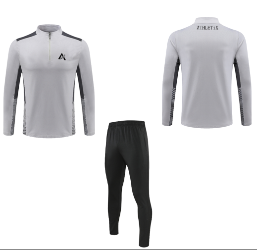 ATHLETiX Track Suits Sets Long Sleeve Half-Zip Sweatsuit Active Jackets and Pants