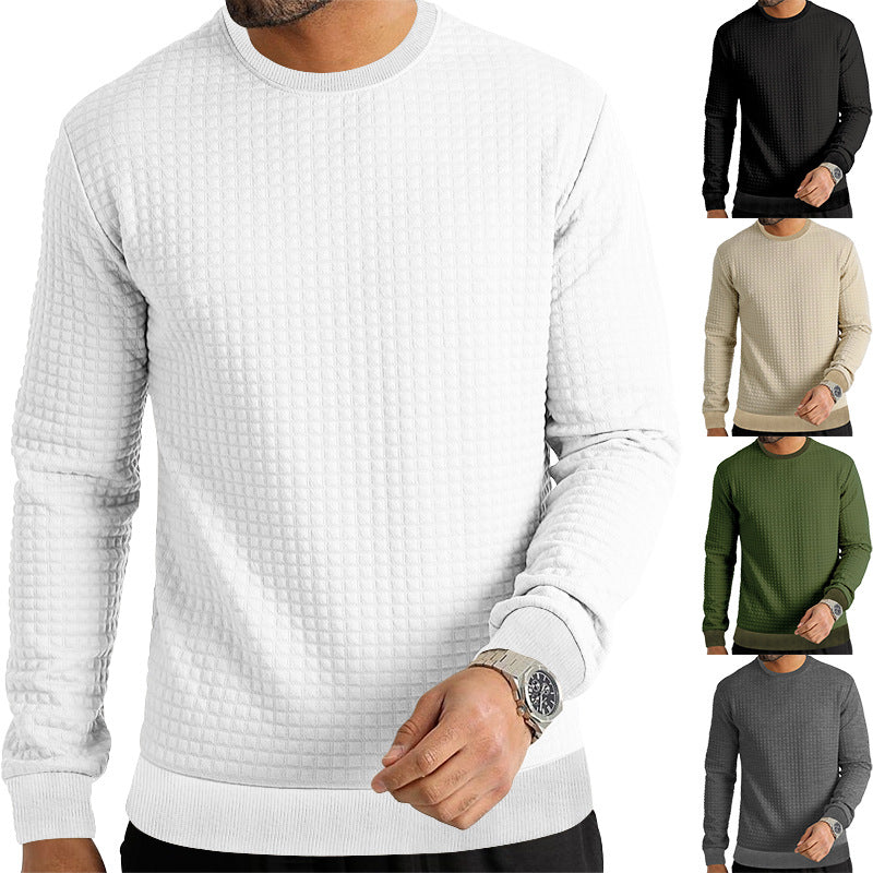 Men's Long-sleeved T-shirt Round Neck Sweater