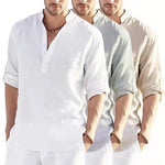 Men's Casual Cotton Linen Shirt