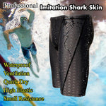 Men Competitive Swim Trunks Shark Skin