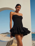 Sanya Seaside Holiday Australia Summer Niche Strapless Dress