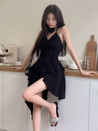 Girlsat18 Black Sling Dress