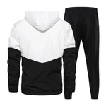 Men Tracksuit Hooded Sportswear 2 Piece Set