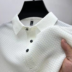 Men's Polo Shirt Mesh Ice Silk Short Sleeve T-shirt