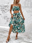 Fashion Printed Holiday Ladies Camisole Two-Piece Backless Suit