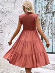 New Fashion Ladies Casual Slim Solid Color Dress