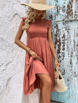 New Fashion Ladies Casual Slim Solid Color Dress