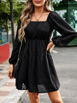 Temperament elegant long sleeve waist dress