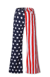 Women's New Independence Day Flag Jeans