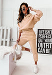 Casual sports hooded long-sleeved trousers two-piece suit SET