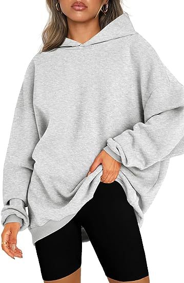 Oversized Plush Hooded Pullover Sweater - Relaxed Fit