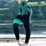 Women's Printed High-waist Hip Stretch Yoga Leggings for Fitness and Running